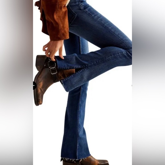 🆕 🤍FREE PEOPLE LEVEL UP SLIT BOOTCUT - Picture 3 of 6